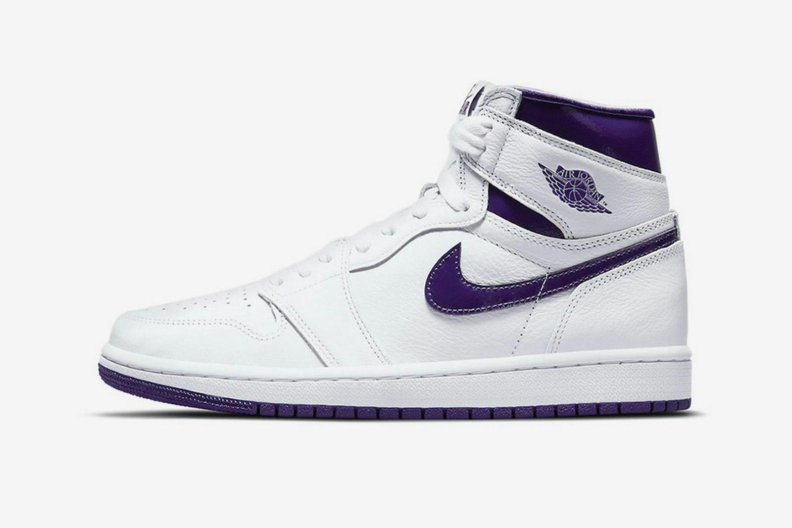 purple air jordans 1